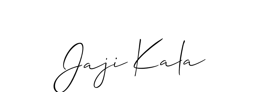 You can use this online signature creator to create a handwritten signature for the name Jaji Kala. This is the best online autograph maker. Jaji Kala signature style 2 images and pictures png