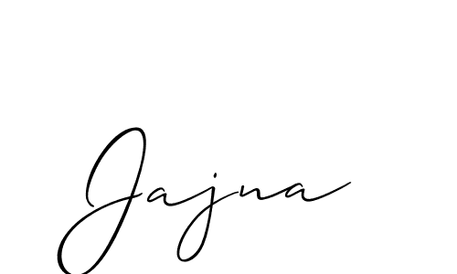 Create a beautiful signature design for name Jajna. With this signature (Allison_Script) fonts, you can make a handwritten signature for free. Jajna signature style 2 images and pictures png