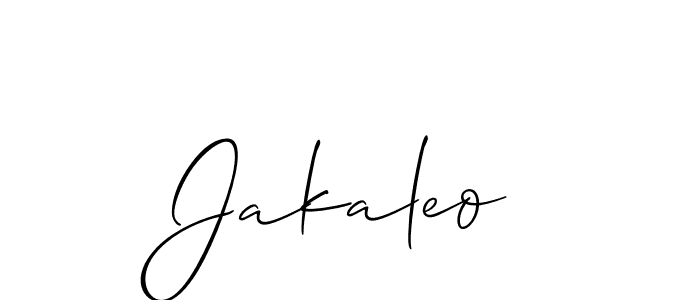 Also You can easily find your signature by using the search form. We will create Jakaleo name handwritten signature images for you free of cost using Allison_Script sign style. Jakaleo signature style 2 images and pictures png