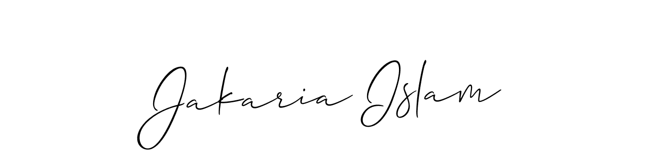 You should practise on your own different ways (Allison_Script) to write your name (Jakaria Islam) in signature. don't let someone else do it for you. Jakaria Islam signature style 2 images and pictures png