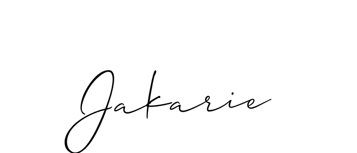 You should practise on your own different ways (Allison_Script) to write your name (Jakarie) in signature. don't let someone else do it for you. Jakarie signature style 2 images and pictures png