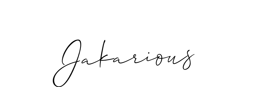 How to Draw Jakarious signature style? Allison_Script is a latest design signature styles for name Jakarious. Jakarious signature style 2 images and pictures png