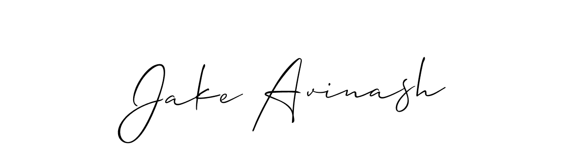 Allison_Script is a professional signature style that is perfect for those who want to add a touch of class to their signature. It is also a great choice for those who want to make their signature more unique. Get Jake Avinash name to fancy signature for free. Jake Avinash signature style 2 images and pictures png
