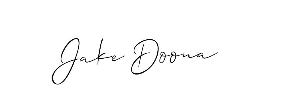 Best and Professional Signature Style for Jake Doona. Allison_Script Best Signature Style Collection. Jake Doona signature style 2 images and pictures png