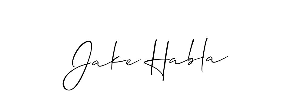Check out images of Autograph of Jake Habla name. Actor Jake Habla Signature Style. Allison_Script is a professional sign style online. Jake Habla signature style 2 images and pictures png