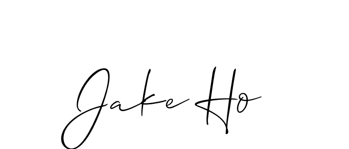 How to make Jake Ho signature? Allison_Script is a professional autograph style. Create handwritten signature for Jake Ho name. Jake Ho signature style 2 images and pictures png