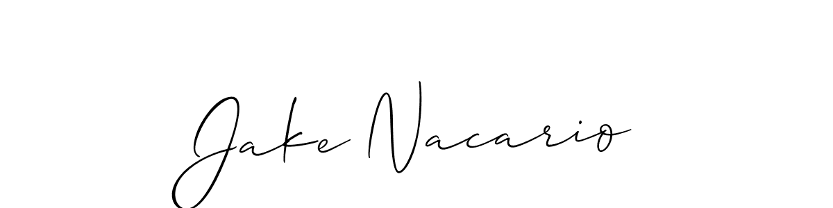 Best and Professional Signature Style for Jake Nacario. Allison_Script Best Signature Style Collection. Jake Nacario signature style 2 images and pictures png