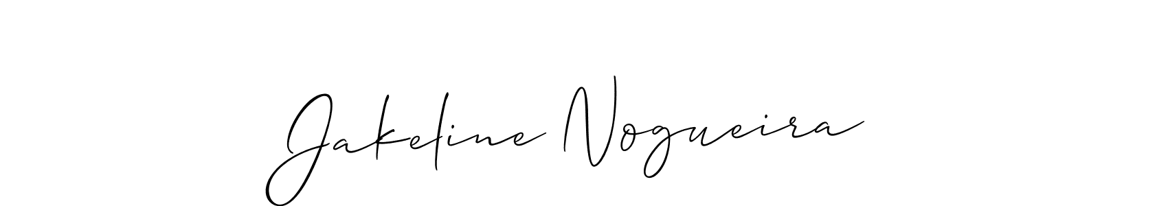 You can use this online signature creator to create a handwritten signature for the name Jakeline Nogueira. This is the best online autograph maker. Jakeline Nogueira signature style 2 images and pictures png