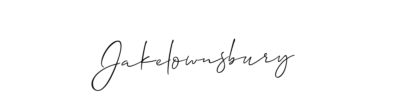 if you are searching for the best signature style for your name Jakelownsbury. so please give up your signature search. here we have designed multiple signature styles  using Allison_Script. Jakelownsbury signature style 2 images and pictures png