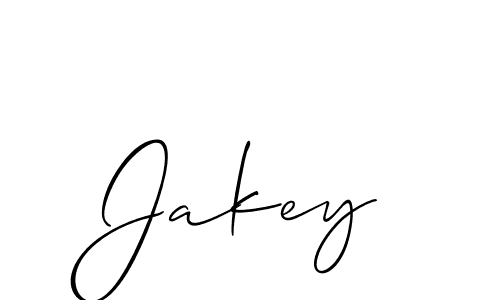 Allison_Script is a professional signature style that is perfect for those who want to add a touch of class to their signature. It is also a great choice for those who want to make their signature more unique. Get Jakey name to fancy signature for free. Jakey signature style 2 images and pictures png