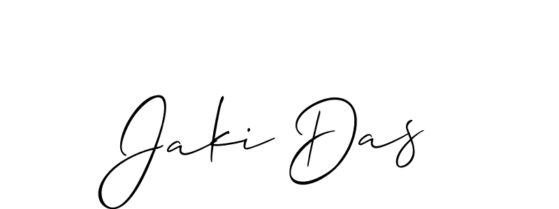 Similarly Allison_Script is the best handwritten signature design. Signature creator online .You can use it as an online autograph creator for name Jaki Das. Jaki Das signature style 2 images and pictures png