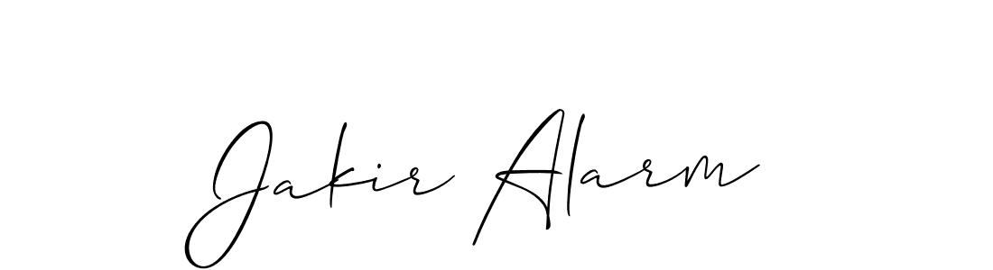 How to make Jakir Alarm signature? Allison_Script is a professional autograph style. Create handwritten signature for Jakir Alarm name. Jakir Alarm signature style 2 images and pictures png