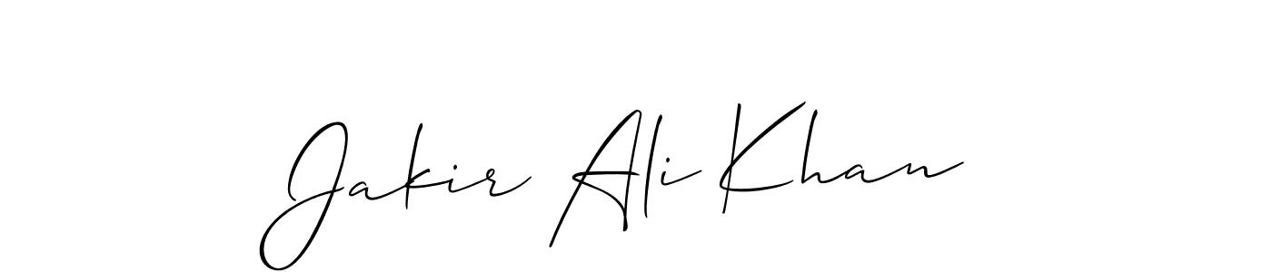 Create a beautiful signature design for name Jakir Ali Khan. With this signature (Allison_Script) fonts, you can make a handwritten signature for free. Jakir Ali Khan signature style 2 images and pictures png