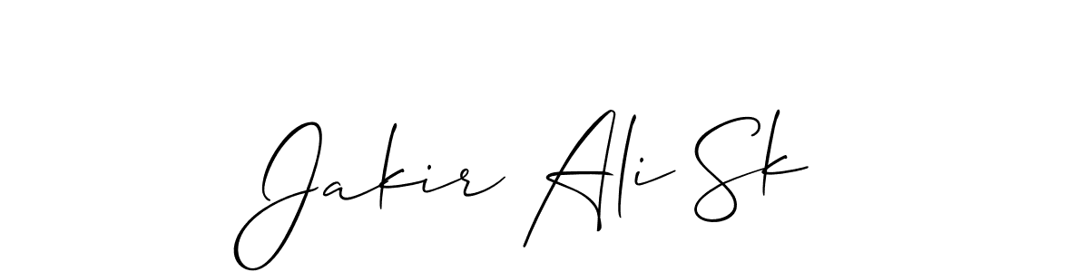 You can use this online signature creator to create a handwritten signature for the name Jakir Ali Sk. This is the best online autograph maker. Jakir Ali Sk signature style 2 images and pictures png