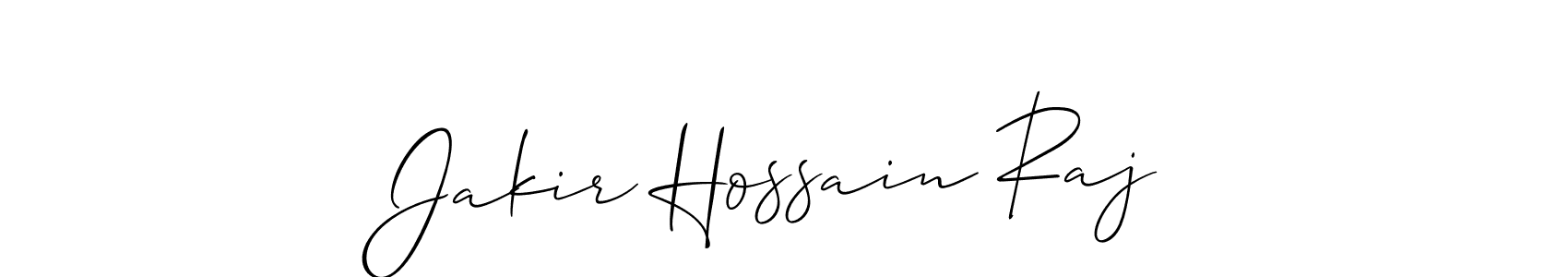 The best way (Allison_Script) to make a short signature is to pick only two or three words in your name. The name Jakir Hossain Raj include a total of six letters. For converting this name. Jakir Hossain Raj signature style 2 images and pictures png