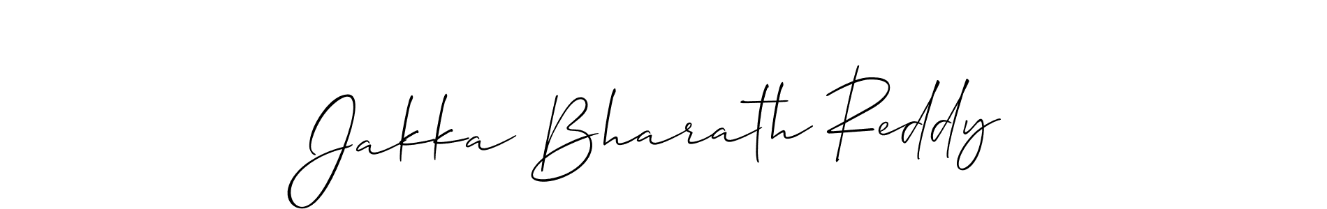 Create a beautiful signature design for name Jakka Bharath Reddy. With this signature (Allison_Script) fonts, you can make a handwritten signature for free. Jakka Bharath Reddy signature style 2 images and pictures png