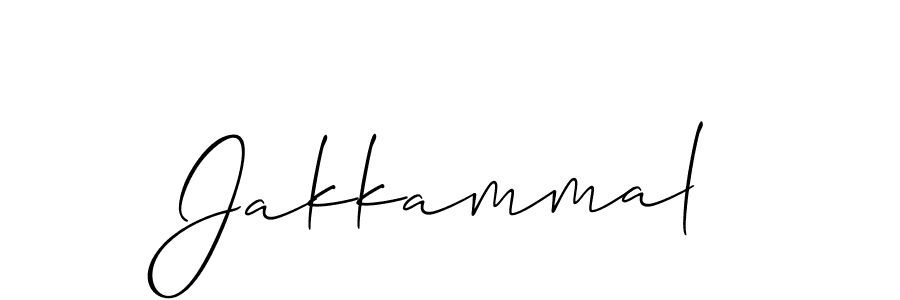 Design your own signature with our free online signature maker. With this signature software, you can create a handwritten (Allison_Script) signature for name Jakkammal. Jakkammal signature style 2 images and pictures png