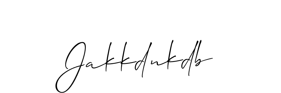 Allison_Script is a professional signature style that is perfect for those who want to add a touch of class to their signature. It is also a great choice for those who want to make their signature more unique. Get Jakkdnkdb name to fancy signature for free. Jakkdnkdb signature style 2 images and pictures png