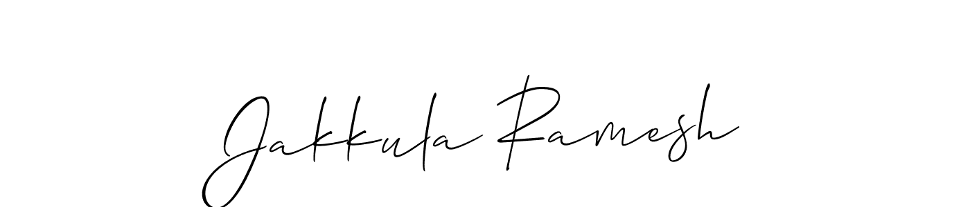 Create a beautiful signature design for name Jakkula Ramesh. With this signature (Allison_Script) fonts, you can make a handwritten signature for free. Jakkula Ramesh signature style 2 images and pictures png