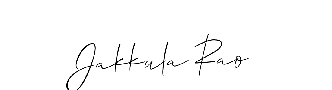 The best way (Allison_Script) to make a short signature is to pick only two or three words in your name. The name Jakkula Rao include a total of six letters. For converting this name. Jakkula Rao signature style 2 images and pictures png