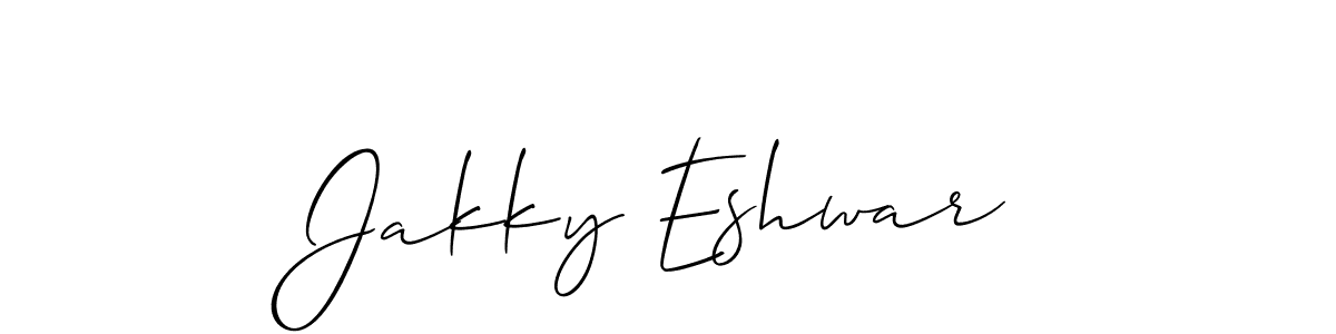 Make a beautiful signature design for name Jakky Eshwar. Use this online signature maker to create a handwritten signature for free. Jakky Eshwar signature style 2 images and pictures png