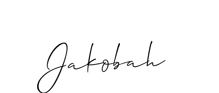 Once you've used our free online signature maker to create your best signature Allison_Script style, it's time to enjoy all of the benefits that Jakobah name signing documents. Jakobah signature style 2 images and pictures png