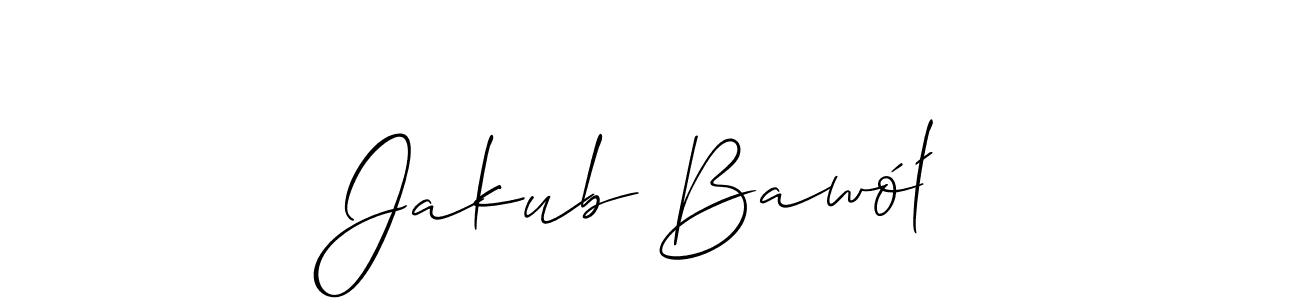 Design your own signature with our free online signature maker. With this signature software, you can create a handwritten (Allison_Script) signature for name Jakub Bawół. Jakub Bawół signature style 2 images and pictures png