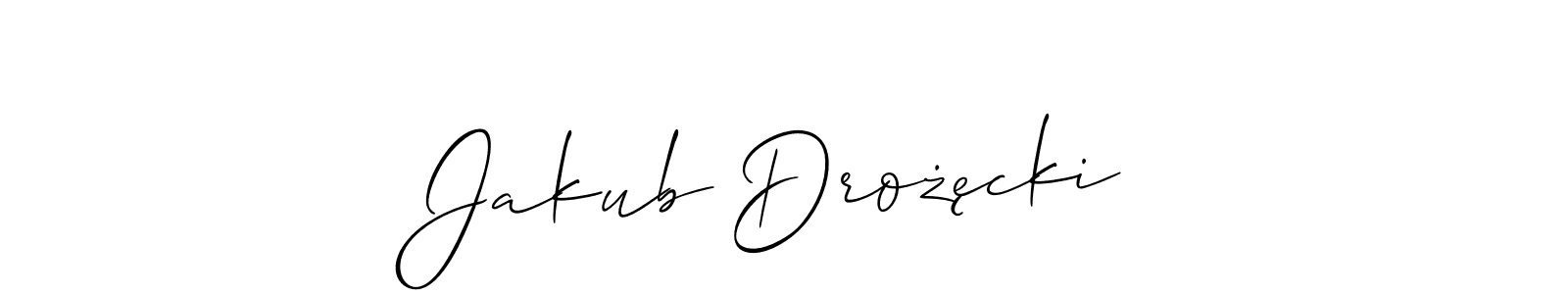 You can use this online signature creator to create a handwritten signature for the name Jakub Drożęcki. This is the best online autograph maker. Jakub Drożęcki signature style 2 images and pictures png