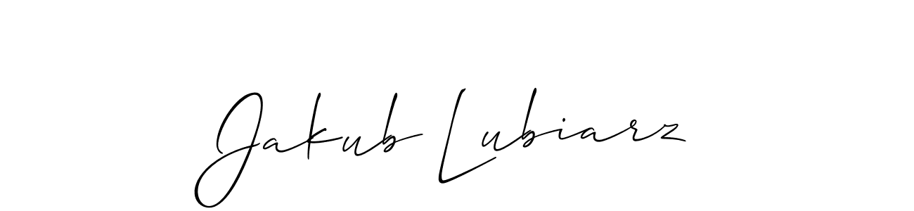 This is the best signature style for the Jakub Lubiarz name. Also you like these signature font (Allison_Script). Mix name signature. Jakub Lubiarz signature style 2 images and pictures png