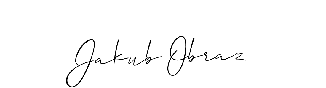 if you are searching for the best signature style for your name Jakub Obraz. so please give up your signature search. here we have designed multiple signature styles  using Allison_Script. Jakub Obraz signature style 2 images and pictures png
