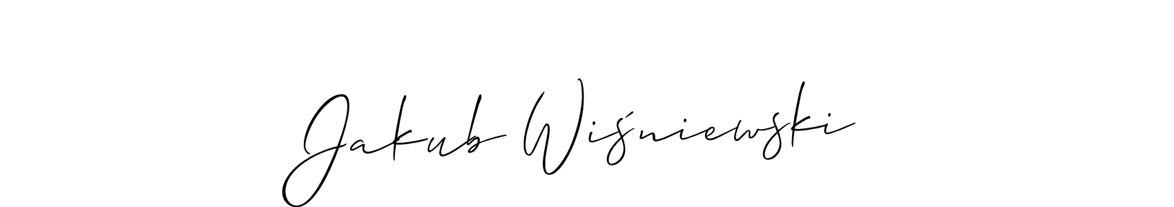 Here are the top 10 professional signature styles for the name Jakub Wiśniewski. These are the best autograph styles you can use for your name. Jakub Wiśniewski signature style 2 images and pictures png