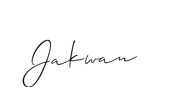 How to make Jakwan name signature. Use Allison_Script style for creating short signs online. This is the latest handwritten sign. Jakwan signature style 2 images and pictures png