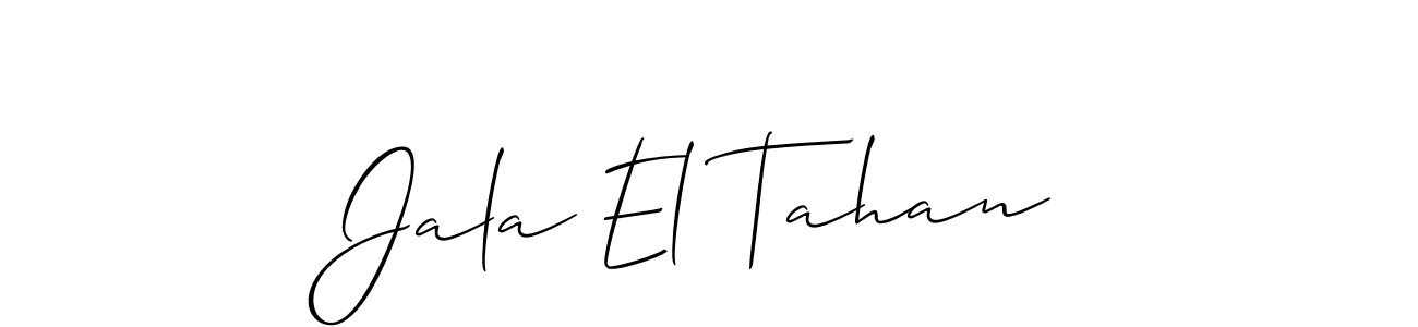 Jala El Tahan stylish signature style. Best Handwritten Sign (Allison_Script) for my name. Handwritten Signature Collection Ideas for my name Jala El Tahan. Jala El Tahan signature style 2 images and pictures png