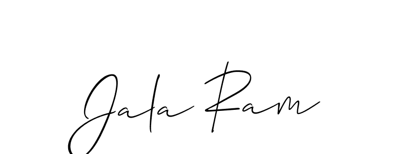 Use a signature maker to create a handwritten signature online. With this signature software, you can design (Allison_Script) your own signature for name Jala Ram. Jala Ram signature style 2 images and pictures png