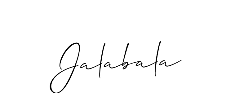 How to Draw Jalabala signature style? Allison_Script is a latest design signature styles for name Jalabala. Jalabala signature style 2 images and pictures png