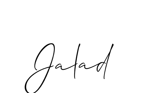 Similarly Allison_Script is the best handwritten signature design. Signature creator online .You can use it as an online autograph creator for name Jalad. Jalad signature style 2 images and pictures png