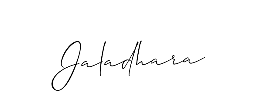 if you are searching for the best signature style for your name Jaladhara. so please give up your signature search. here we have designed multiple signature styles  using Allison_Script. Jaladhara signature style 2 images and pictures png