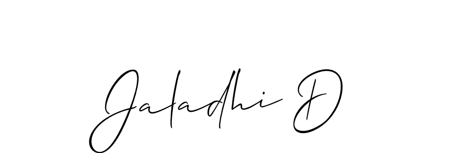 if you are searching for the best signature style for your name Jaladhi D. so please give up your signature search. here we have designed multiple signature styles  using Allison_Script. Jaladhi D signature style 2 images and pictures png