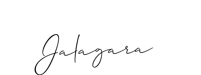 You should practise on your own different ways (Allison_Script) to write your name (Jalagara) in signature. don't let someone else do it for you. Jalagara signature style 2 images and pictures png