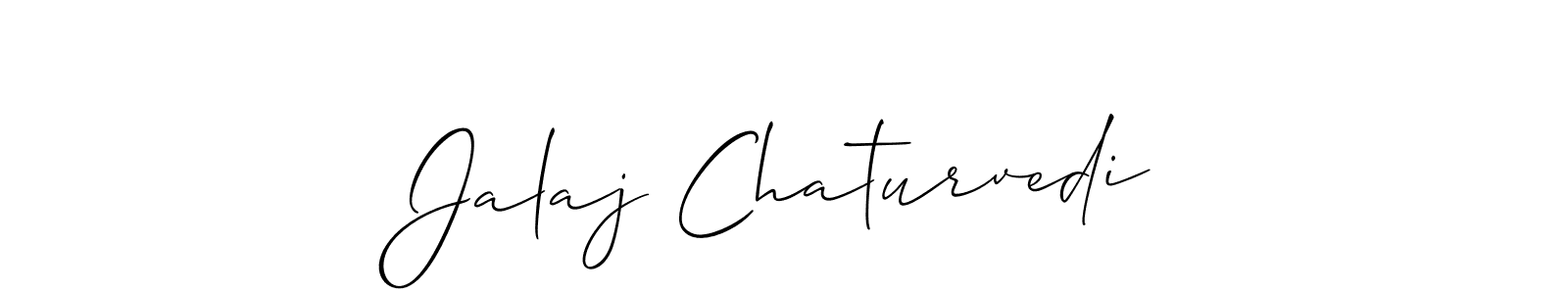 Jalaj Chaturvedi stylish signature style. Best Handwritten Sign (Allison_Script) for my name. Handwritten Signature Collection Ideas for my name Jalaj Chaturvedi. Jalaj Chaturvedi signature style 2 images and pictures png