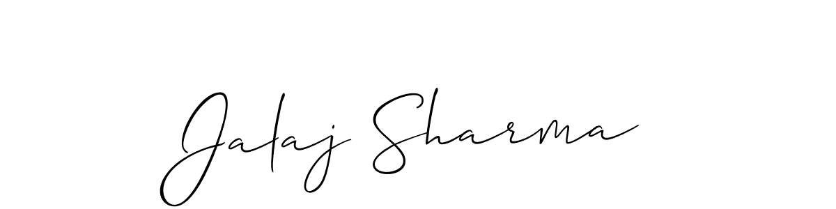 if you are searching for the best signature style for your name Jalaj Sharma. so please give up your signature search. here we have designed multiple signature styles  using Allison_Script. Jalaj Sharma signature style 2 images and pictures png