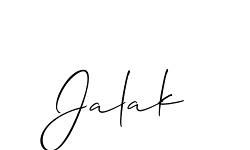 Allison_Script is a professional signature style that is perfect for those who want to add a touch of class to their signature. It is also a great choice for those who want to make their signature more unique. Get Jalak name to fancy signature for free. Jalak signature style 2 images and pictures png