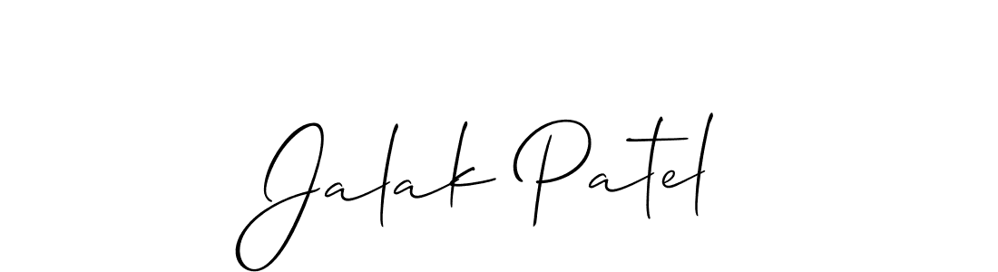 Make a short Jalak Patel signature style. Manage your documents anywhere anytime using Allison_Script. Create and add eSignatures, submit forms, share and send files easily. Jalak Patel signature style 2 images and pictures png