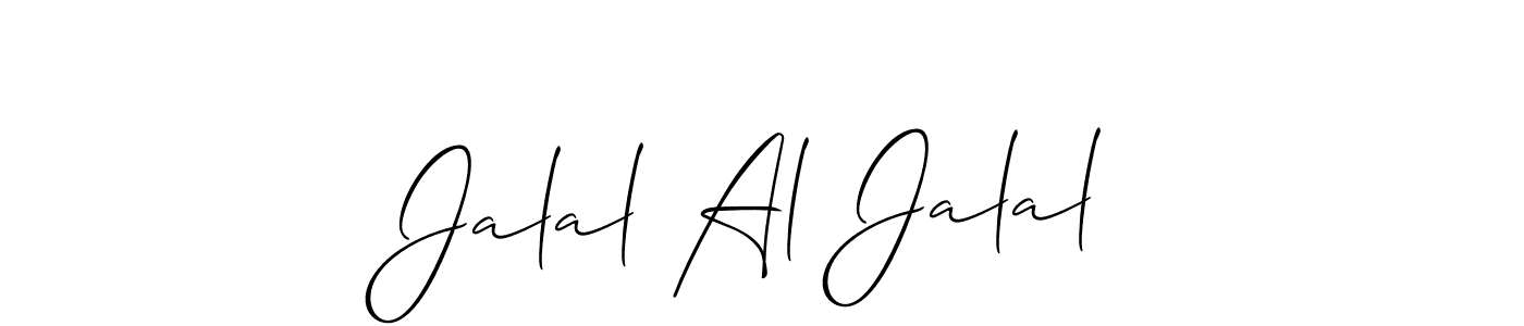 It looks lik you need a new signature style for name Jalal Al Jalal. Design unique handwritten (Allison_Script) signature with our free signature maker in just a few clicks. Jalal Al Jalal signature style 2 images and pictures png