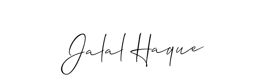 Make a short Jalal Haque signature style. Manage your documents anywhere anytime using Allison_Script. Create and add eSignatures, submit forms, share and send files easily. Jalal Haque signature style 2 images and pictures png