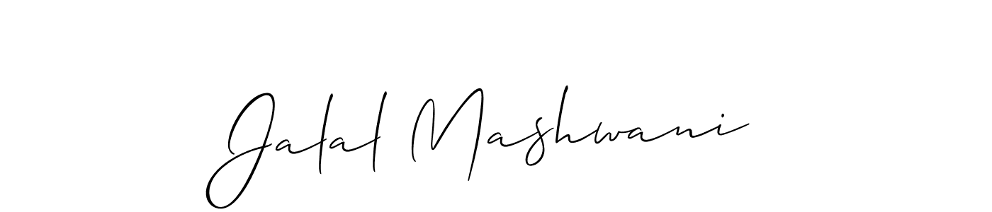 Make a beautiful signature design for name Jalal Mashwani. Use this online signature maker to create a handwritten signature for free. Jalal Mashwani signature style 2 images and pictures png