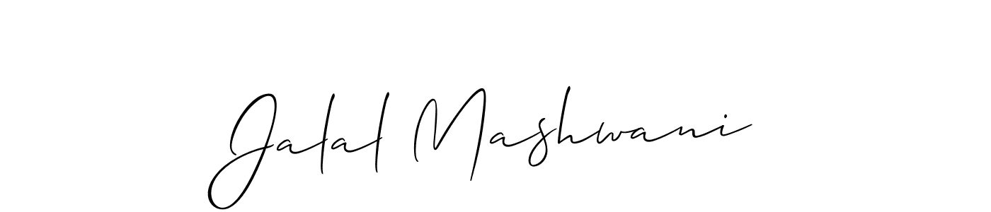 Jalal Mashwani stylish signature style. Best Handwritten Sign (Allison_Script) for my name. Handwritten Signature Collection Ideas for my name Jalal Mashwani. Jalal Mashwani signature style 2 images and pictures png