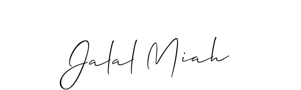 How to Draw Jalal Miah signature style? Allison_Script is a latest design signature styles for name Jalal Miah. Jalal Miah signature style 2 images and pictures png