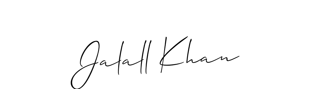 How to make Jalall Khan signature? Allison_Script is a professional autograph style. Create handwritten signature for Jalall Khan name. Jalall Khan signature style 2 images and pictures png