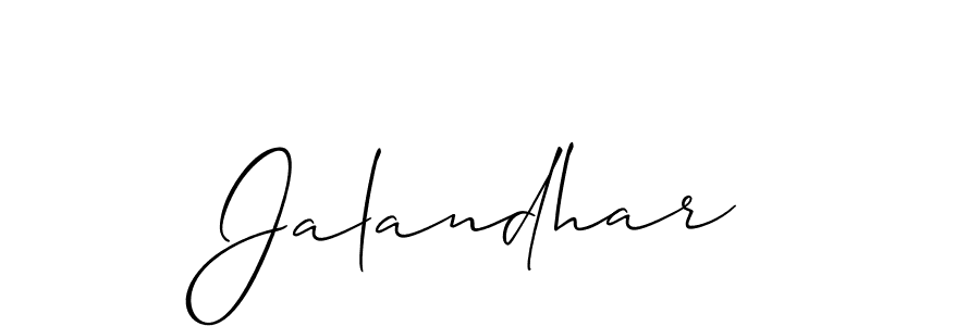 Use a signature maker to create a handwritten signature online. With this signature software, you can design (Allison_Script) your own signature for name Jalandhar. Jalandhar signature style 2 images and pictures png